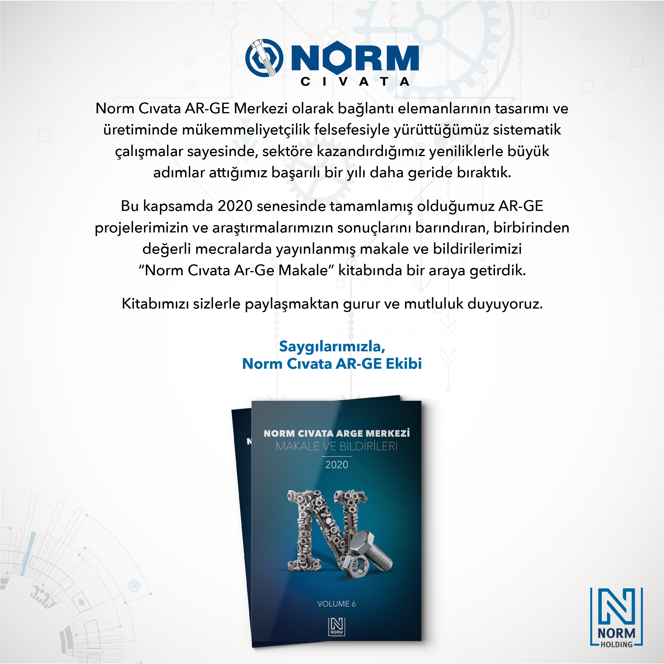 Norm Cıvata ARGE Makale ve Bildirileri Kitabı Yayında