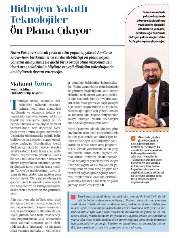 Hidrojen Yakıtlı Teknolojiler Ön Plana Çıkıyor