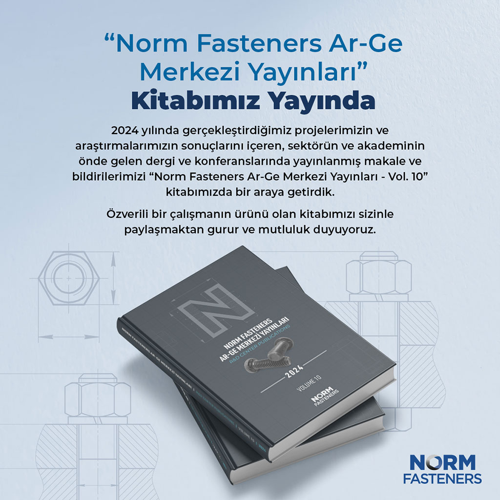 Norm Fasteners Ar-Ge Merkezi Yayınları Kitabımız Yayında